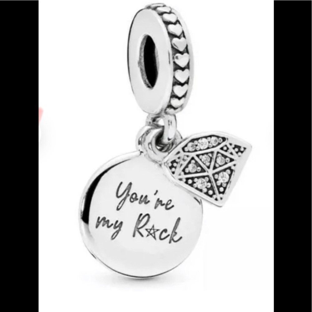 New Pandora You’re My Rock Charm gift for wife